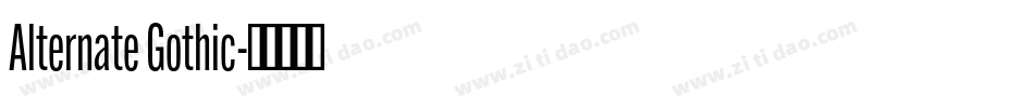 Alternate Gothic字体转换